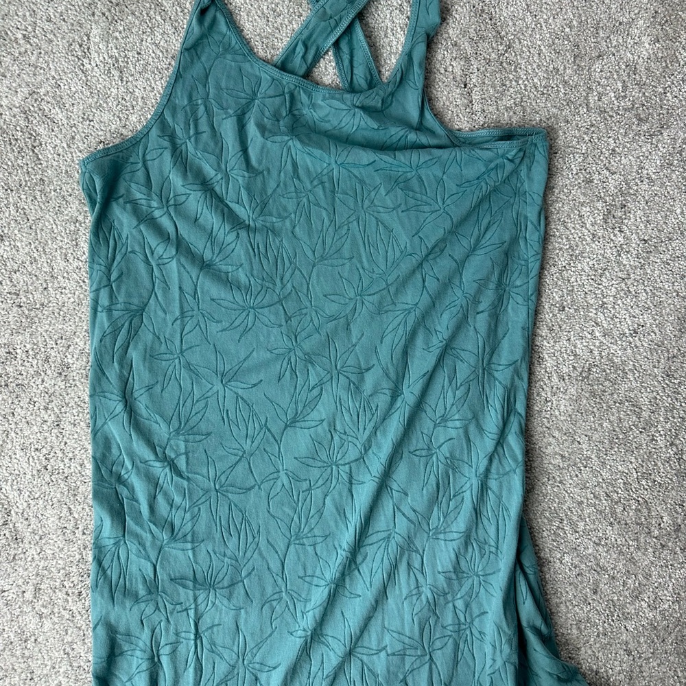 Carve Design Teal Sleeveless Women's Floral swim coverup NWOT